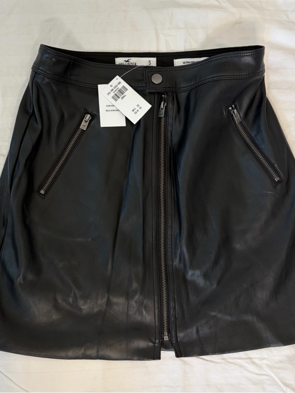 Hollister Faux Leather Mini Skirt NWT